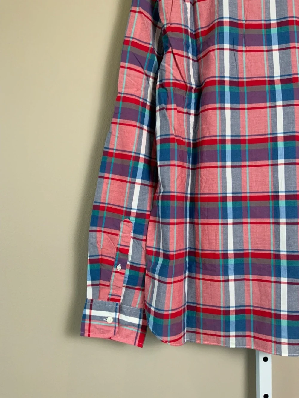 J. Crew Slim Summer Plaid Button Down Oxford Shirt